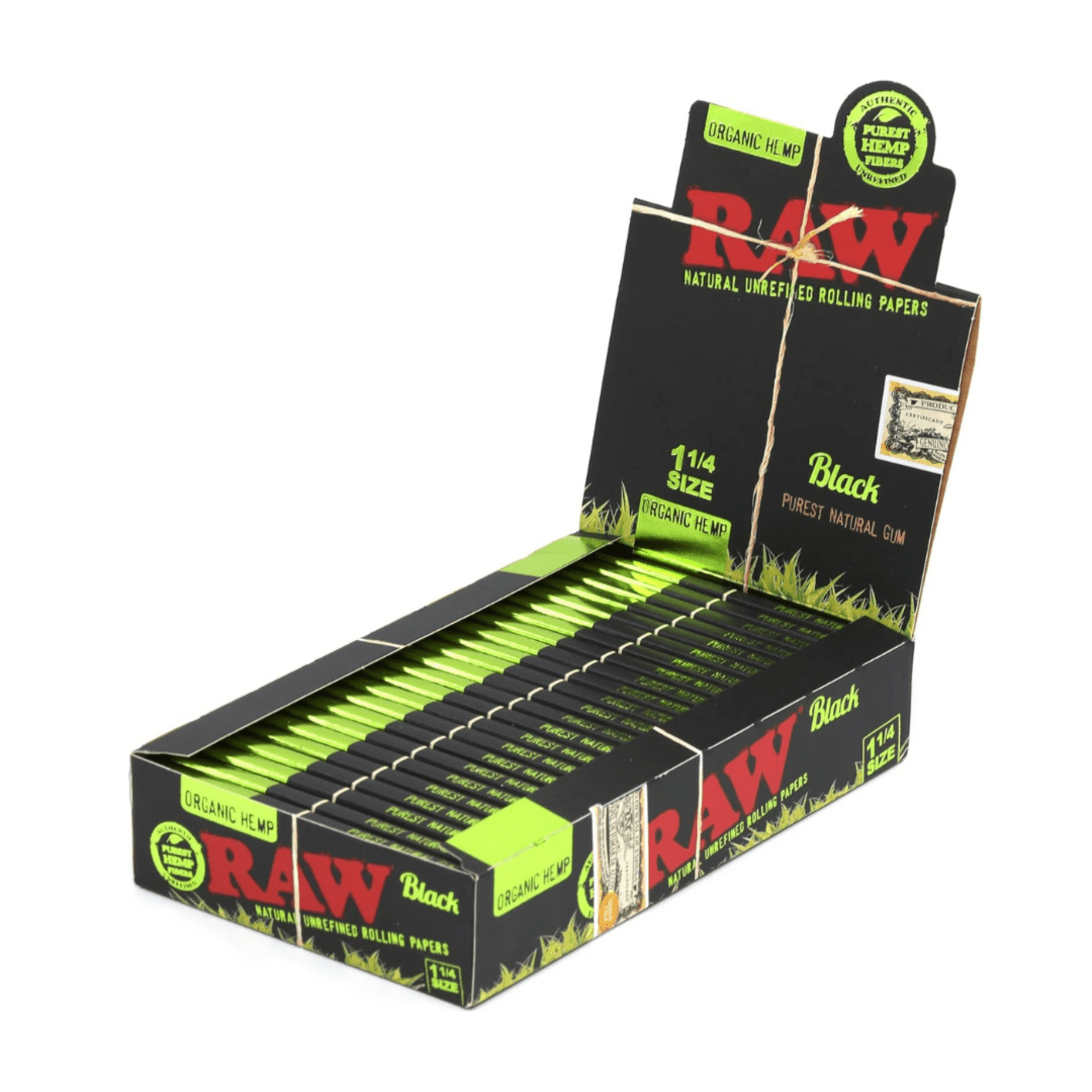 Papel Raw Black Organic - 2