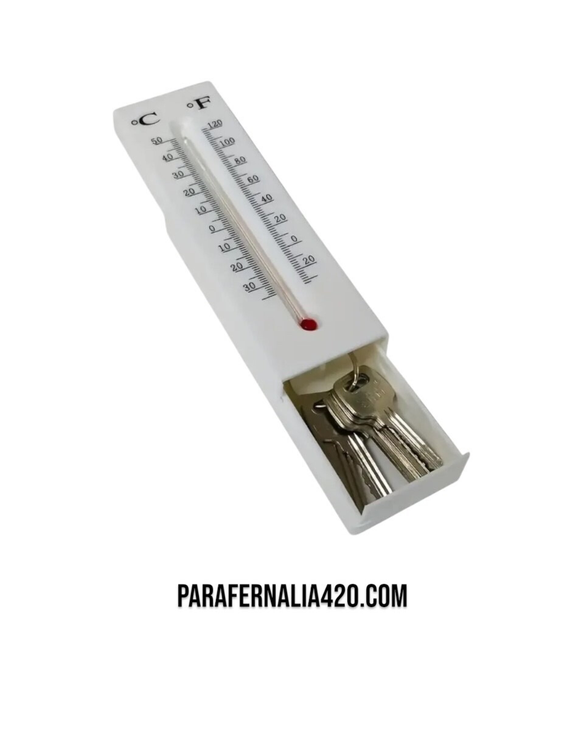 Termómetro falso decorativo con almacenamiento oculto - 3